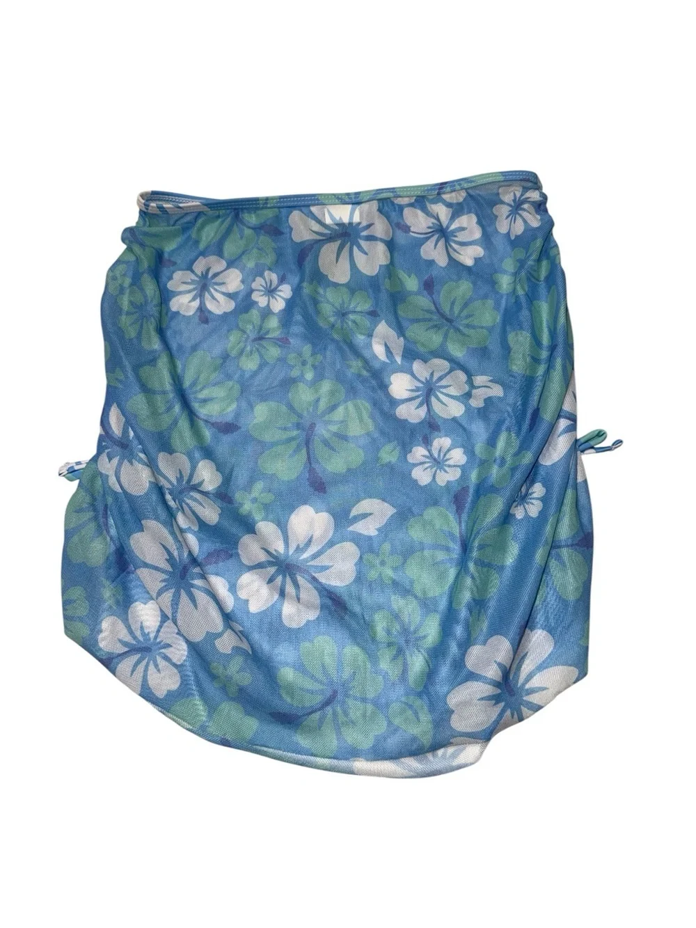Blue and Green Hibiscus 3 Piece Swim Set